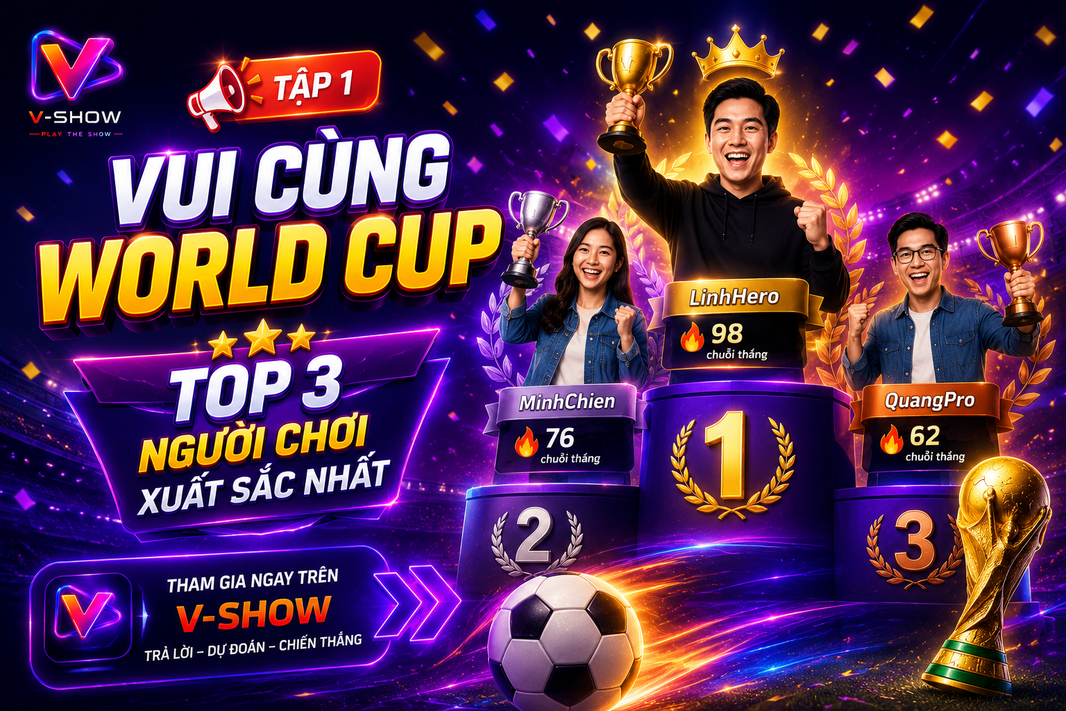 Top 3 - Vui cùng World cup